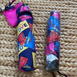 New Yves Saint Laurent Multicolor Love Umbrella